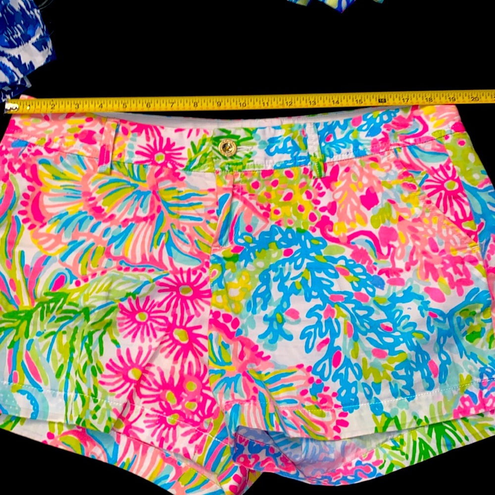 EUC Lily Pulitzer size 14 Callahan shorts in bright vivid colors,
